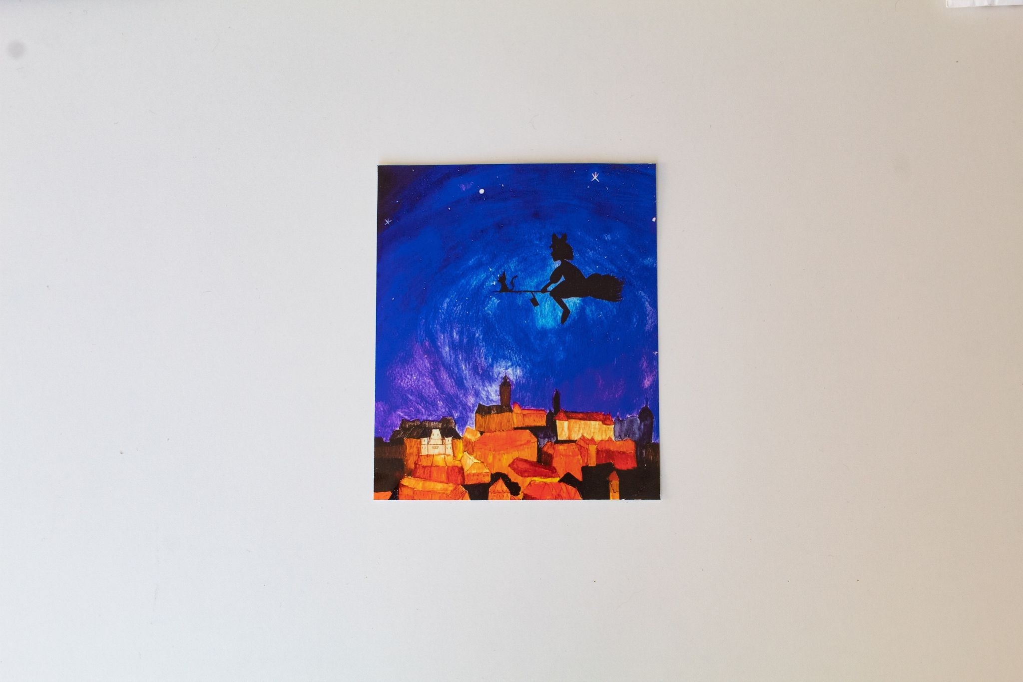 Image of "A Magical Night" Kiki's Delivery Service Watercolour Print